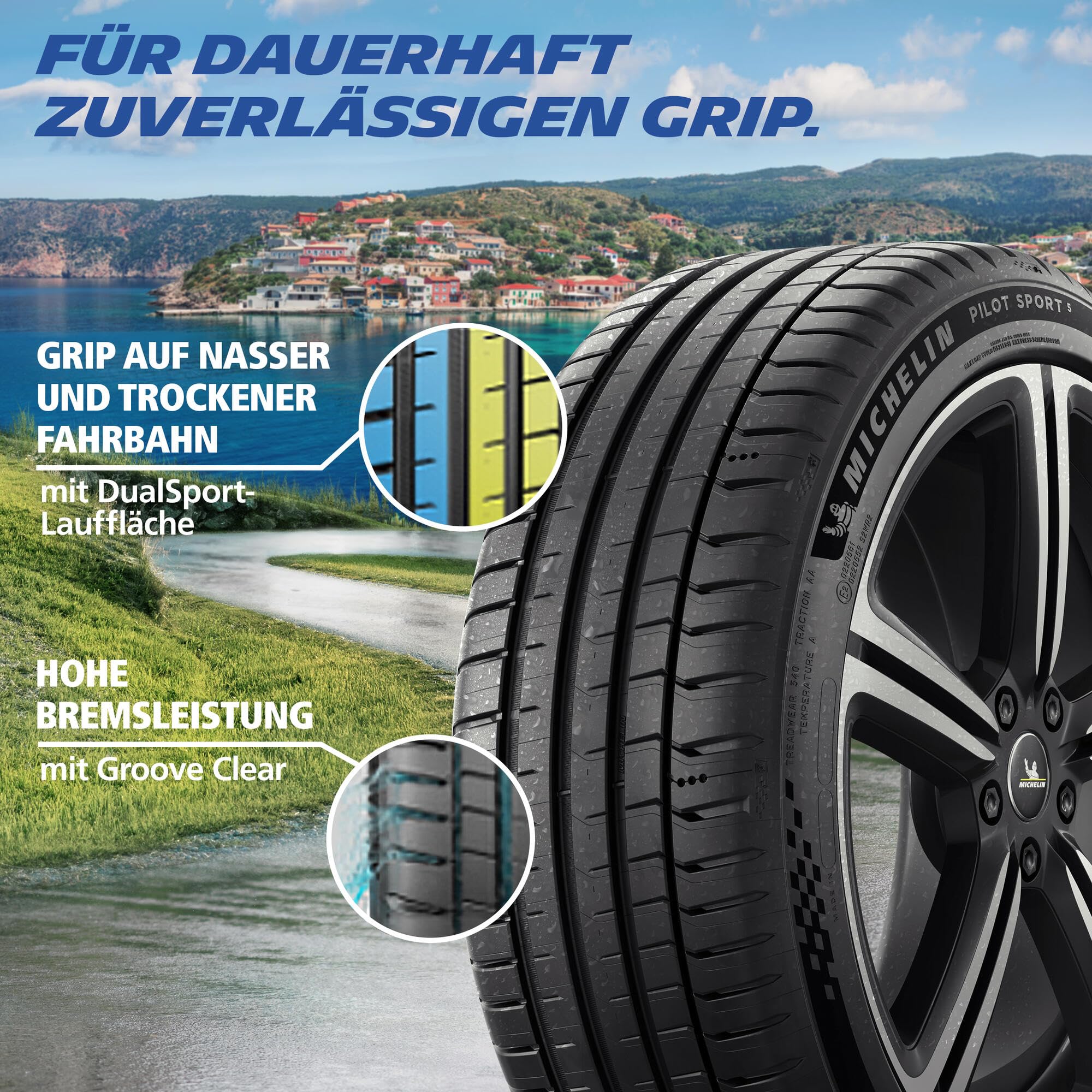 225/45 R17、MICHELIN PILOT SPORT 5、2022年 Pneu 225/45R17 Michelin Pilot Sport 5 94Y